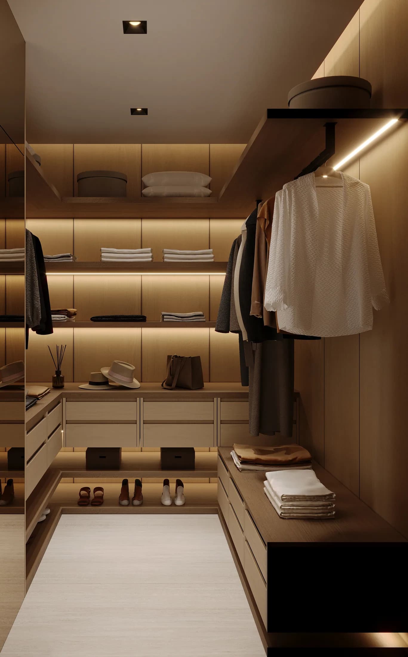 Teen's room dressing area